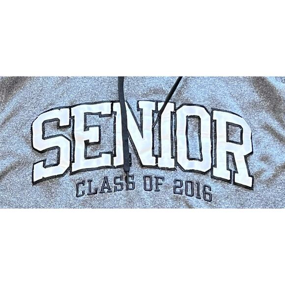 Senior Class of 2016 Gray Hooded Sweatshirt size M Jostens - Picture 2 of 4
